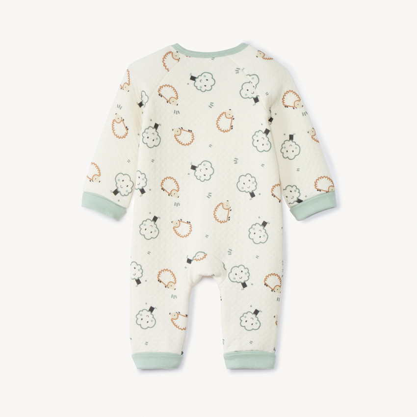 Mono acolchado con estampado de erizos para bebé niño 