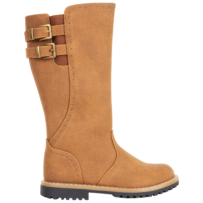 Botas de montar de doble hebilla para niña 