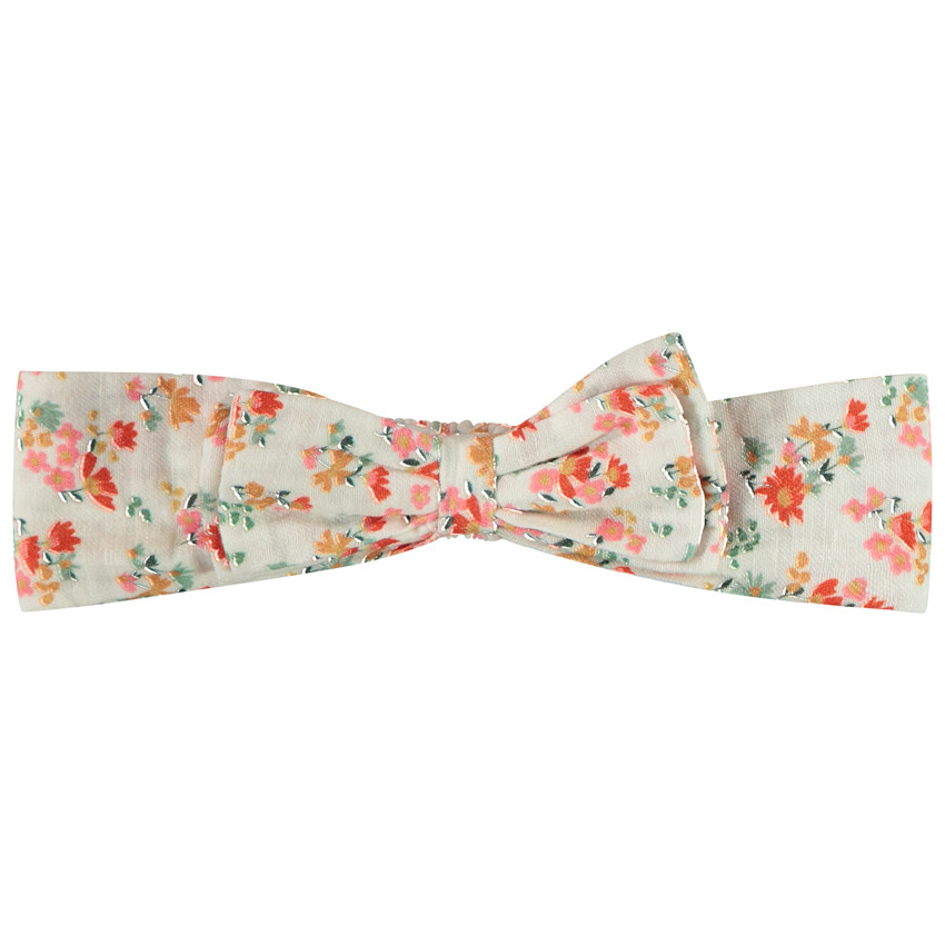 Diadema con nudo impreso de flores para bebé niña 