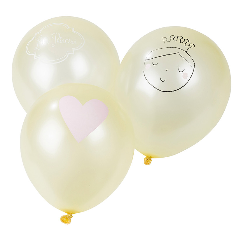 Lote de 10 globos de cumpleaños inflables princesa 