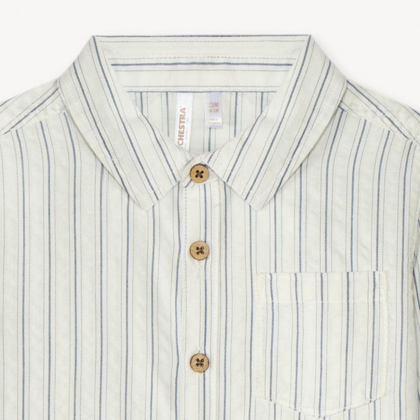 Camisa de manga larga a rayas para bebé niño 