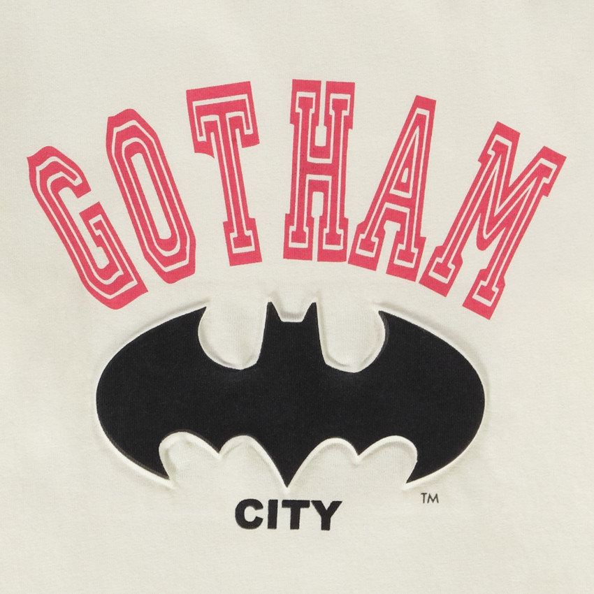 Camiseta de manga larga con estampado en relieve de Batman para niño 