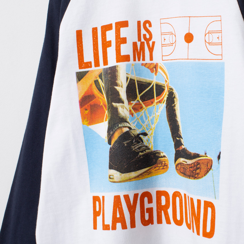 Camiseta de manga larga estampada  Additional Camiseta de manga larga estampada