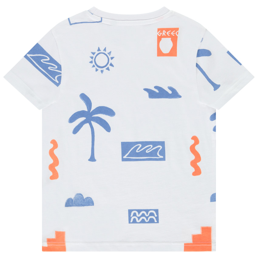 Camiseta de manga corta con estampado fantasía para niño 