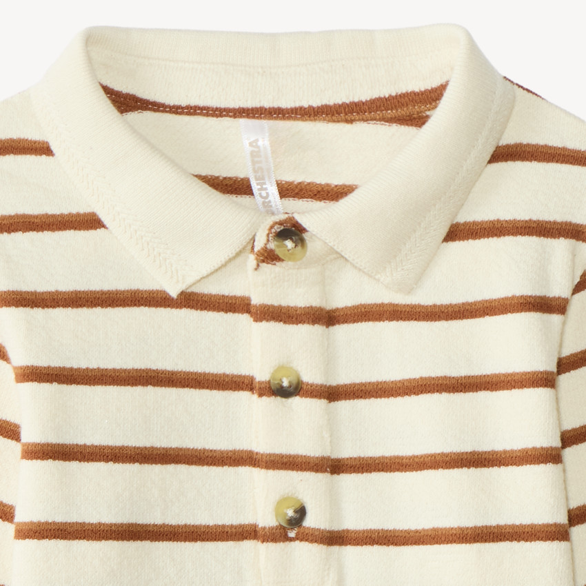 Polo de manga larga para bebé niño estilo marinero 