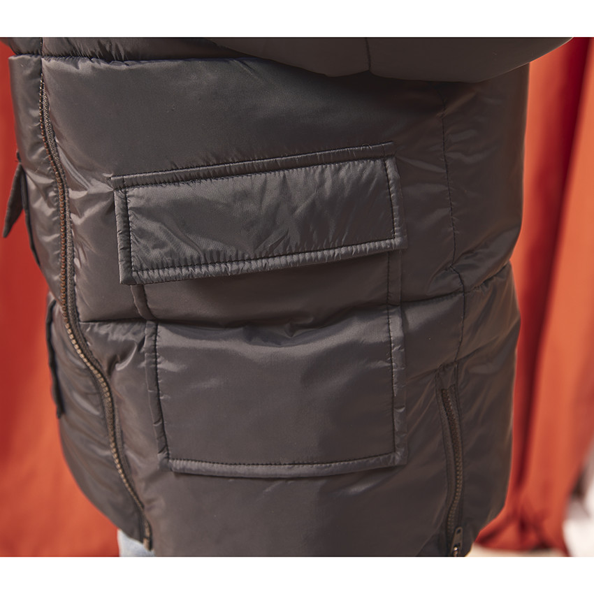 Plumífero micropolar con capucha para niño  Additional Plumífero micropolar con capucha para niño