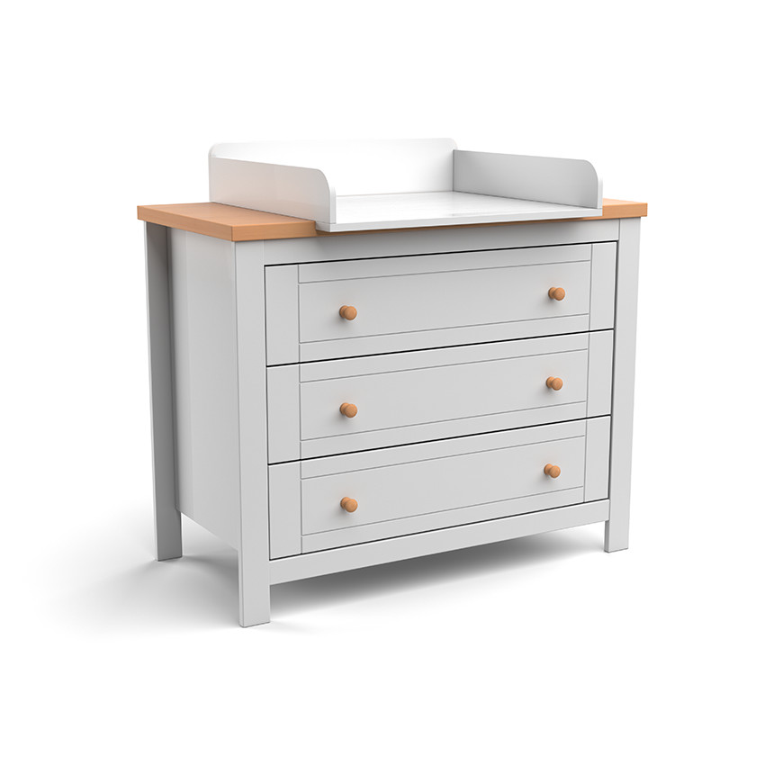 Commode 3 tiroirs avec plan à langer Maidstone 