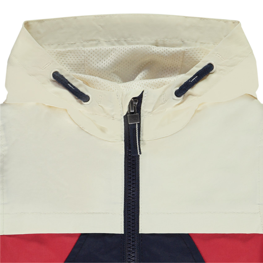 Cortavientos retro efecto color block para bebé niño 