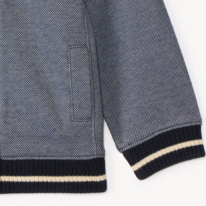 Chaleco de punto piqué con cuello Teddy para bebé niño 