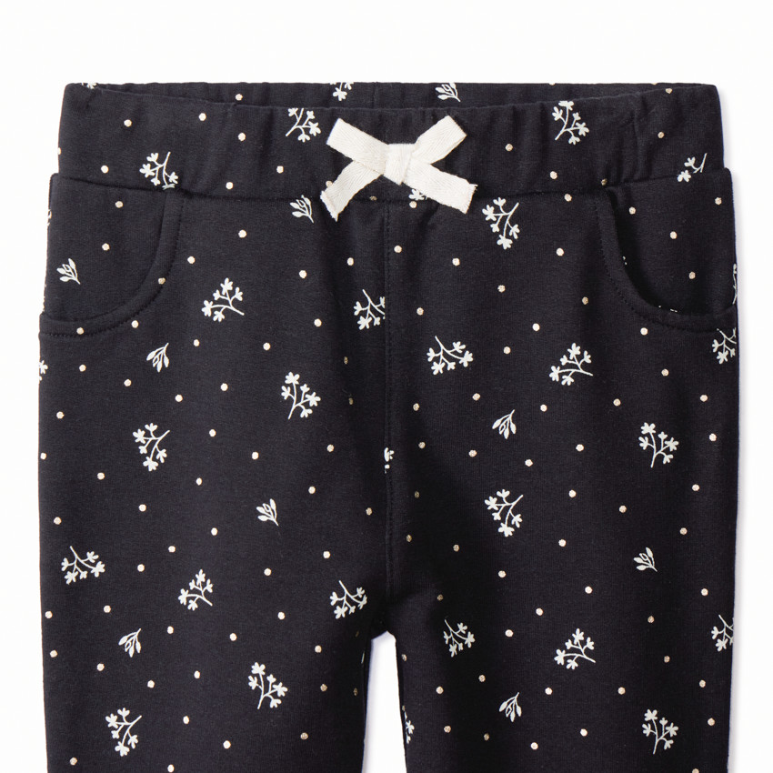 Conjunto de chándal con estampado floral para bebé niña 