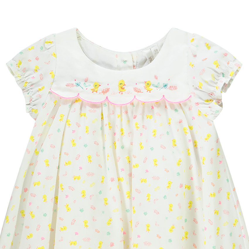 Ensemble robe + bloomer imprimé poussin pour bébé fille  Additional Ensemble robe + bloomer imprimé poussin pour bébé fille