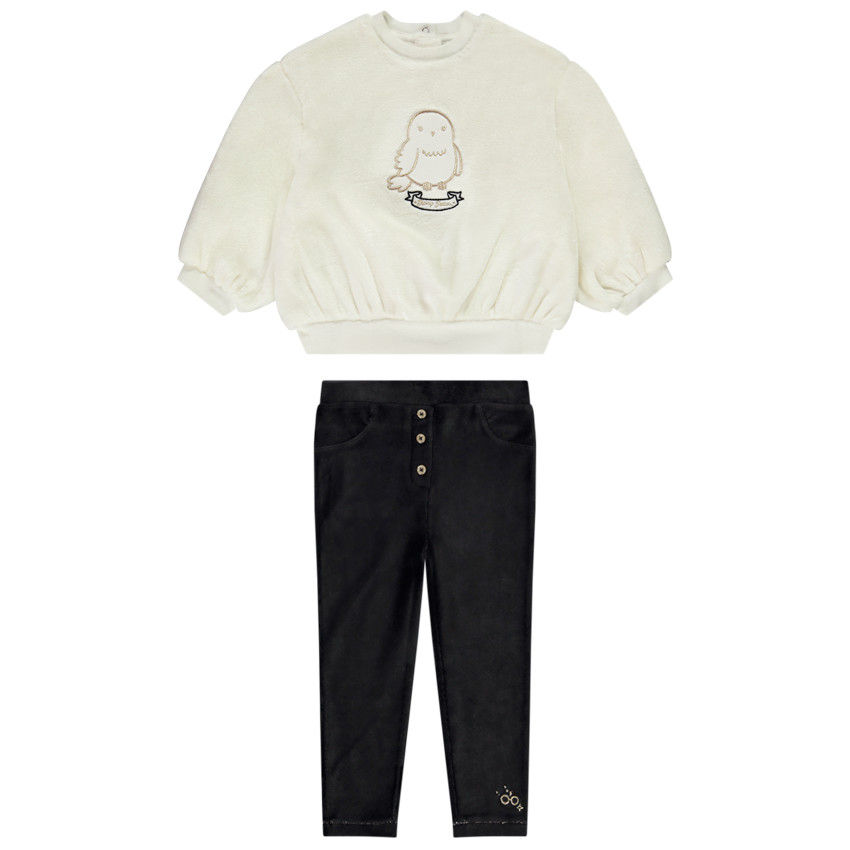 Conjunto de 2 piezas bordado Harry Potter Warner para niña. 