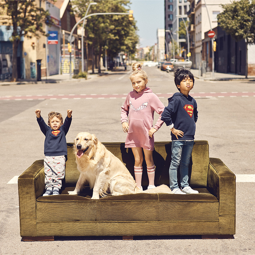 Sudadera de felpa con capucha Superman Warner para niño 