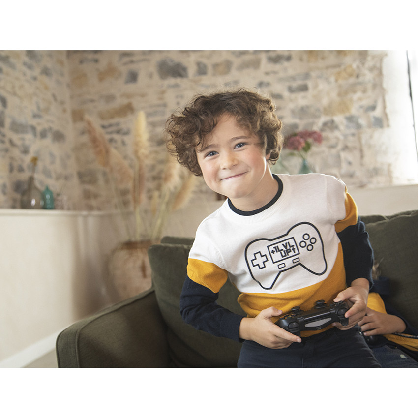 Jersey de punto color block 