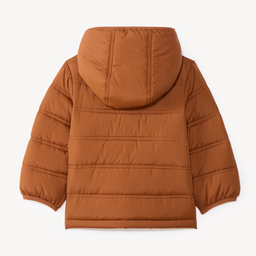 Chaqueta acolchada con capucha para bebé niño. 