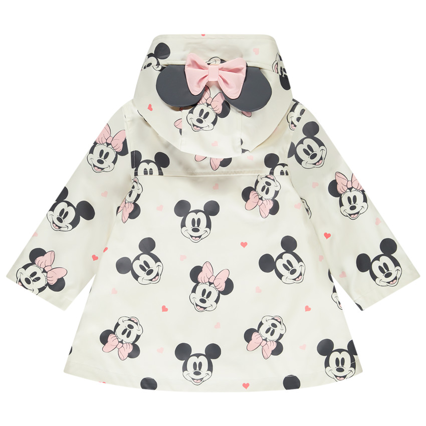 Parka de goma impresa de Minie Disney "all-over" para bebé niña 