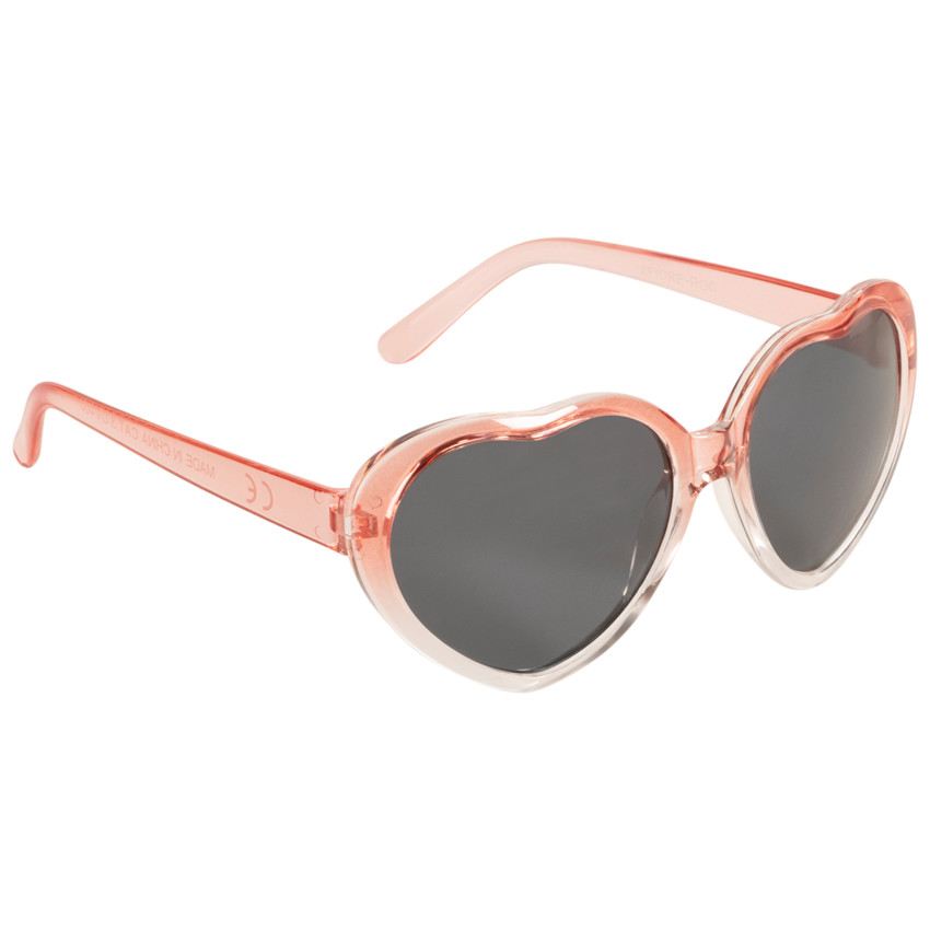 Gafas de sol corazón rosa degradado para niña 