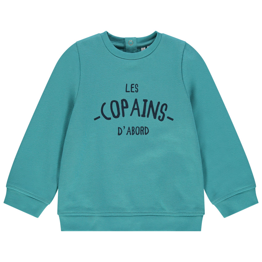 Sweat en molleton à message printé 