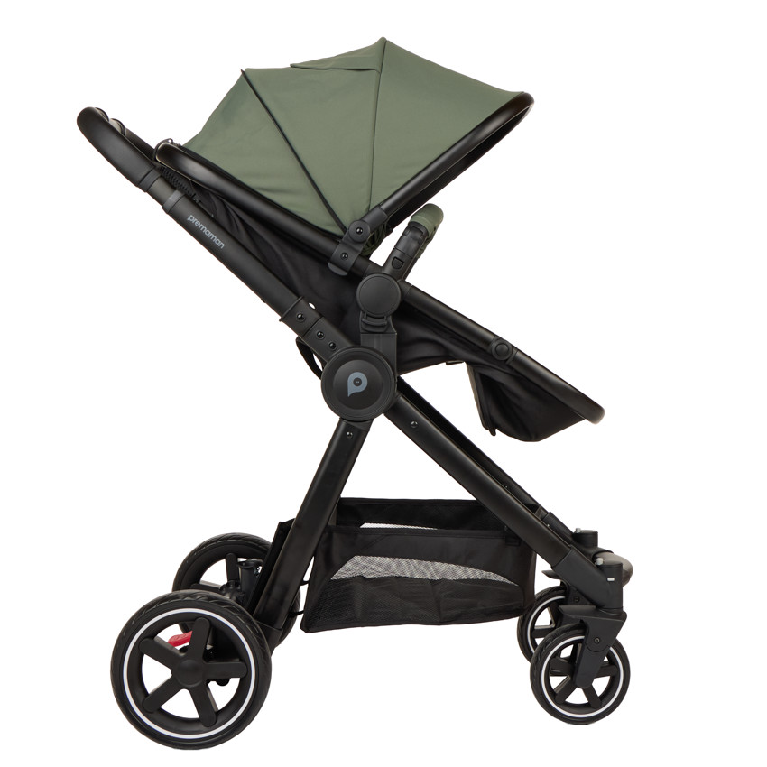 Carrito trio combinado Sienna y asiento de coche i-Prim kaki negro 