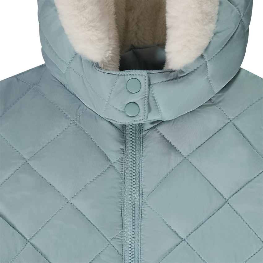 Pelele acolchado a cuadros para bebé niño con acabados diferentes según la edad 