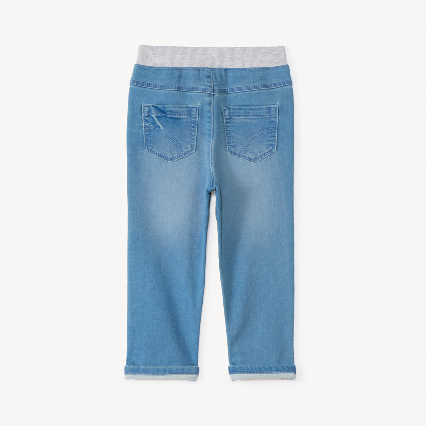 Pantalón recto con cintura elástica para bebé niño 