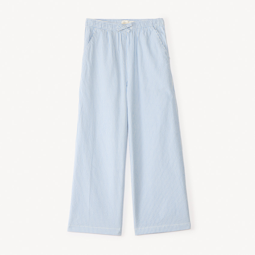 Pantalón ancho de algodón a rayas niña 