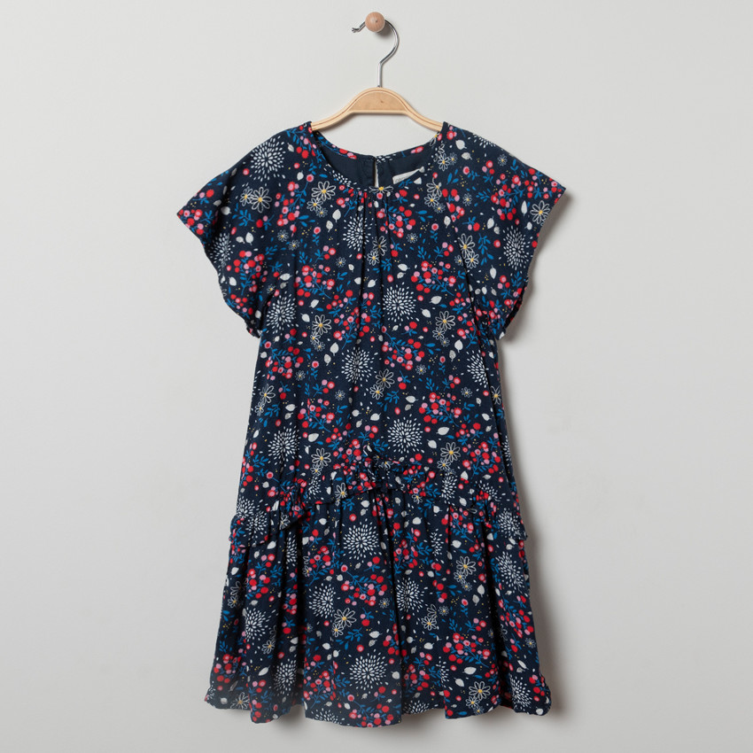 Vestido manga corta print flores  Additional Vestido manga corta print flores