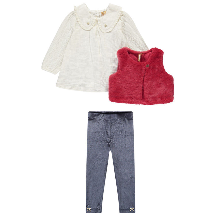 Conjunto de 3 piezas de fiesta para bebé niña  Additional Conjunto de 3 piezas de fiesta para bebé niña