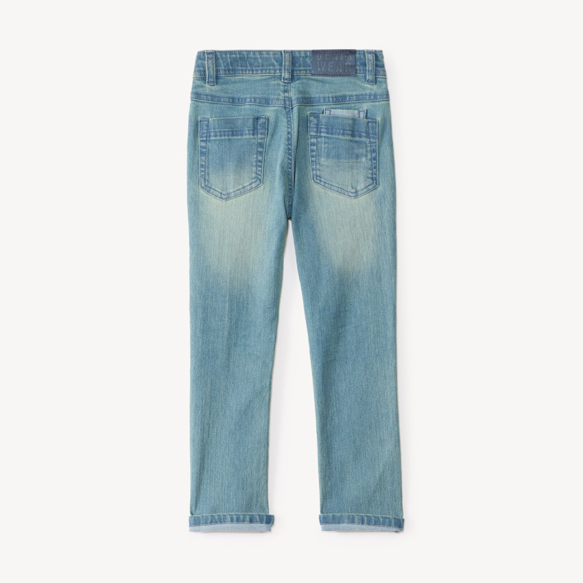 Vaqueros slim efecto lavado niño 