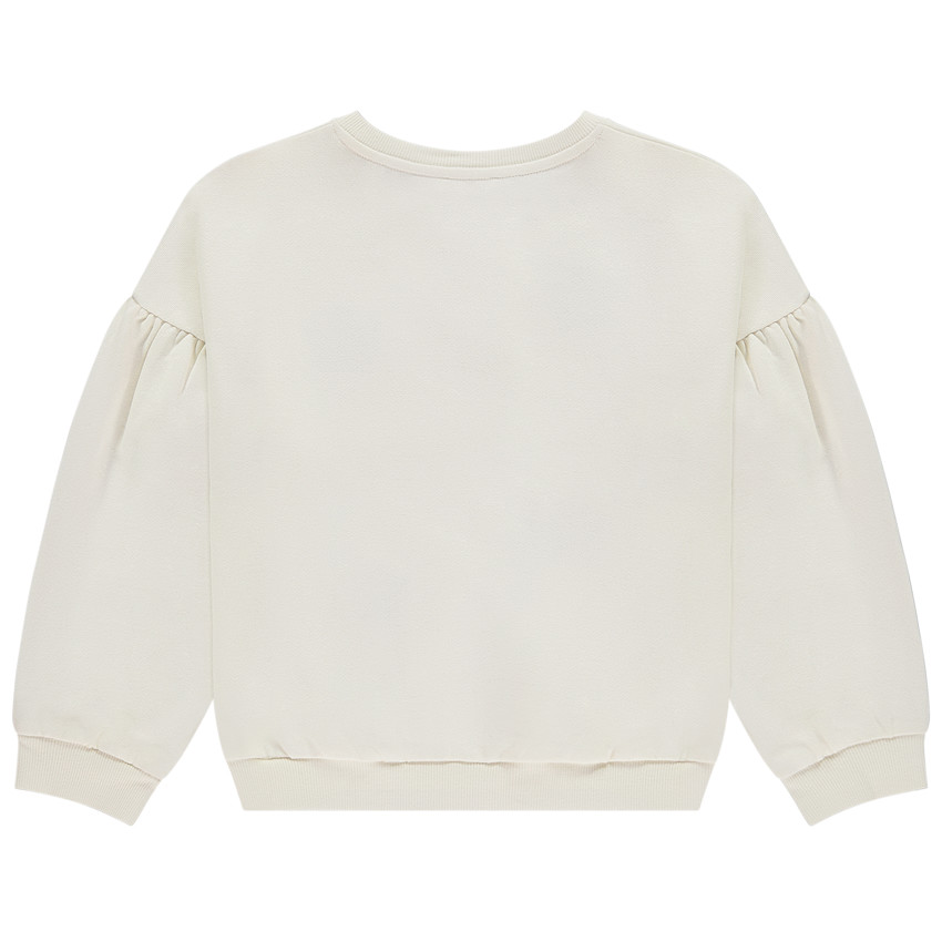 Sudadera oversize con estampado floral para niña 