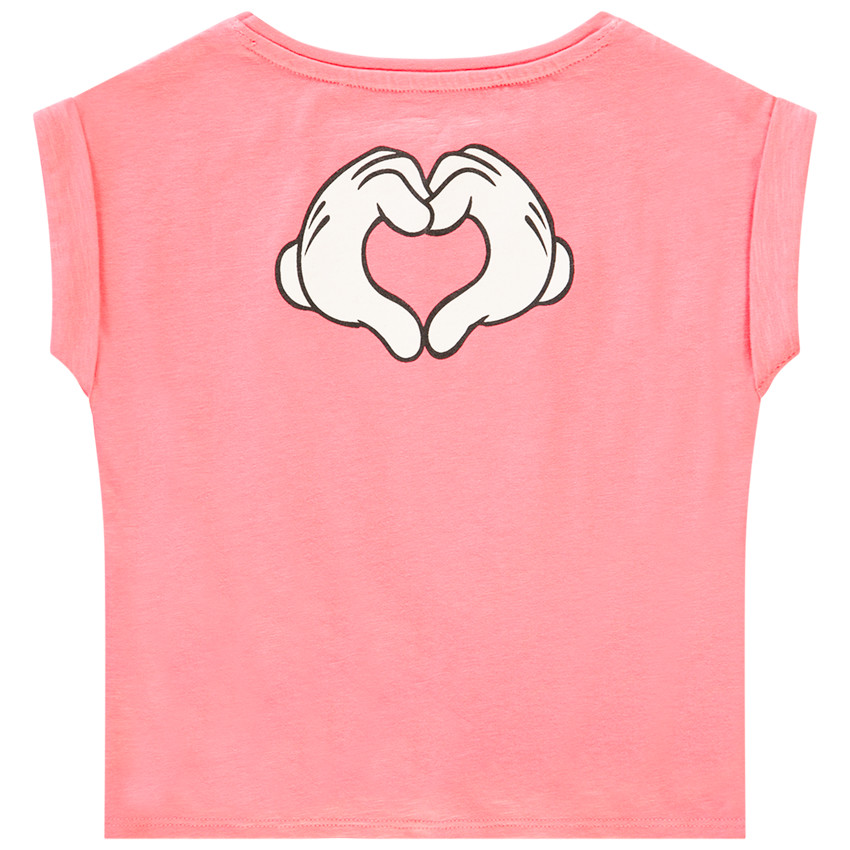 T-shirt forme boîte manches courtes print Minnie Disney détails sequins pour fille  Additional T-shirt forme boîte manches courtes print Minnie Disney détails sequins pour fille