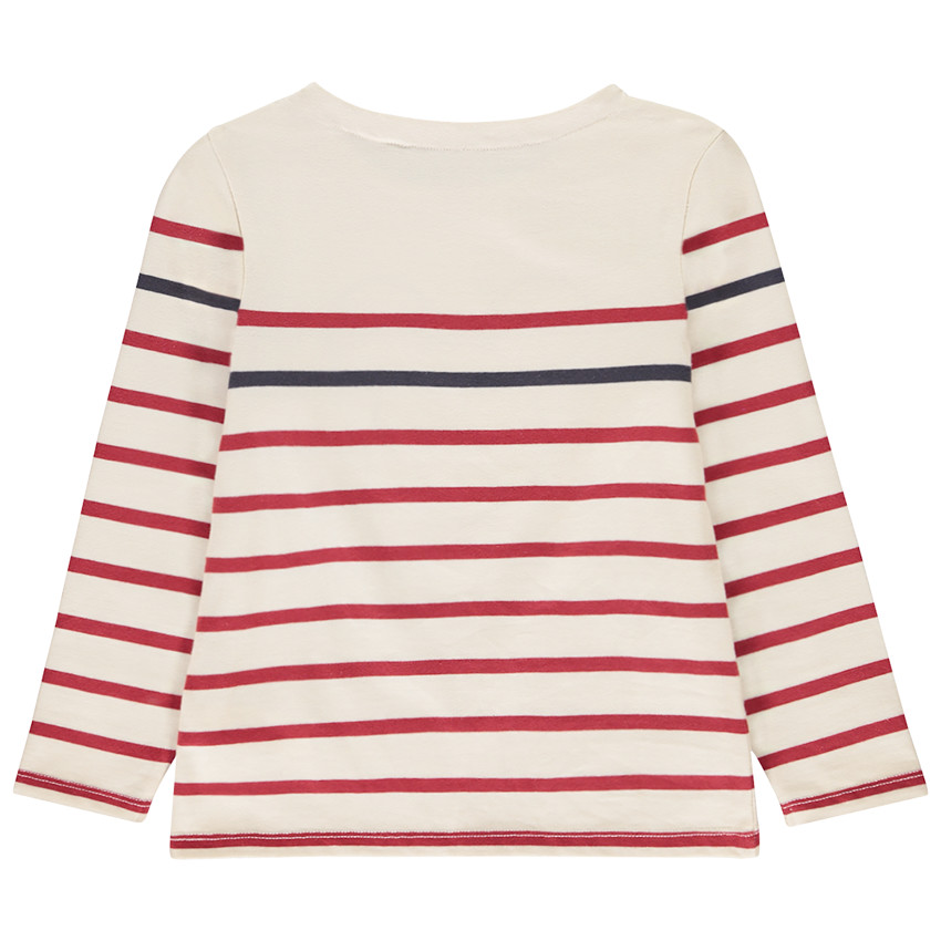 Camiseta de rayas de Mickey Disney con mangas largas para niño 