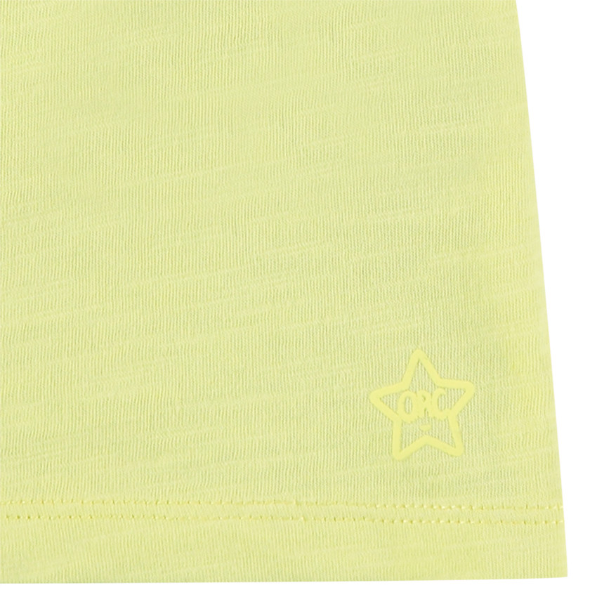 Juego de 3 camisetas de manga corta lisas en punto slub 