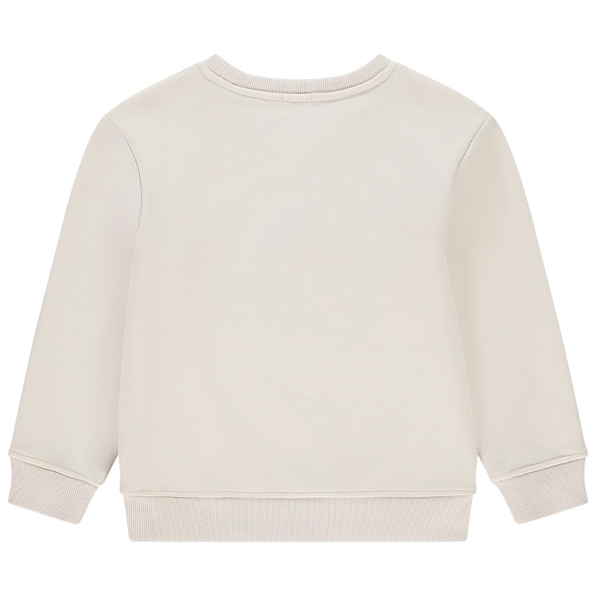 Sweat uni avec print fantaisie brodé pour garçon  