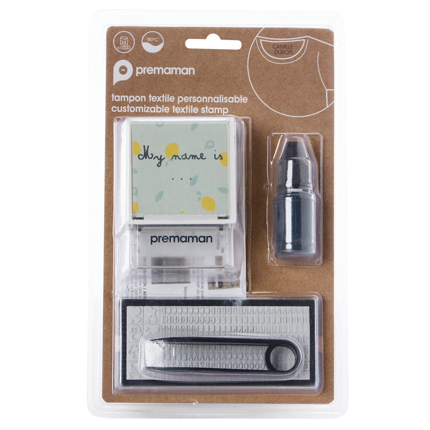 Tampón de tinta textil personalizable 