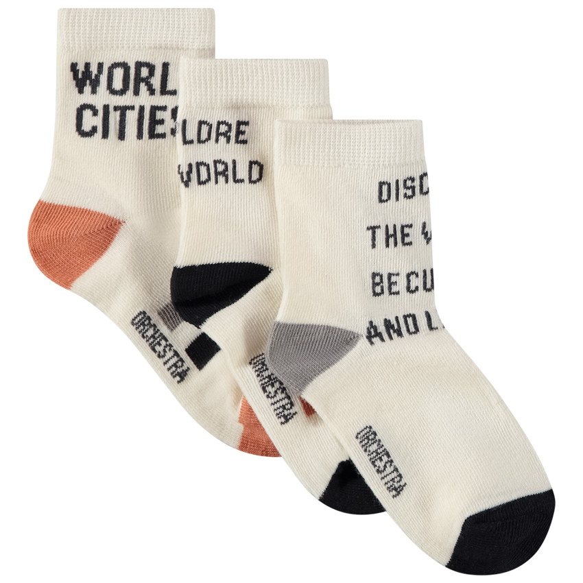 Juego de 3 pares de calcetines World Cities para niño  Additional Juego de 3 pares de calcetines World Cities para niño