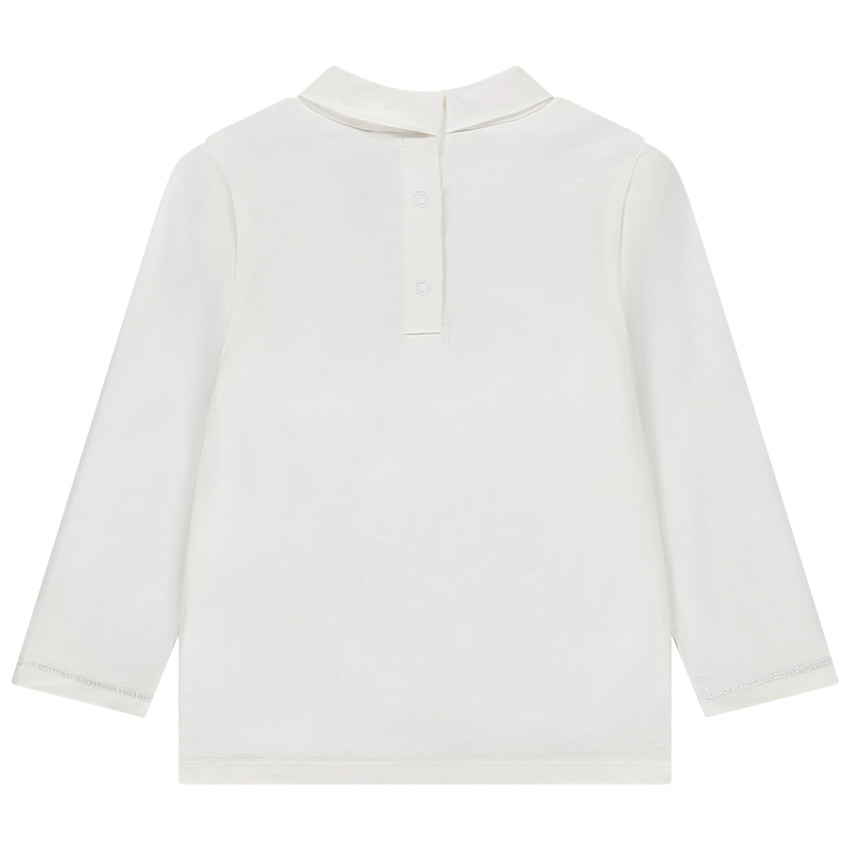 Camiseta con lazo de tul brillante para niña bebé 