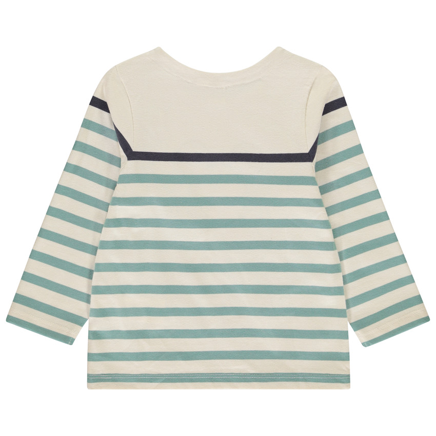 Camiseta de rayas de Mickey Disney de manga larga para bebé niño 