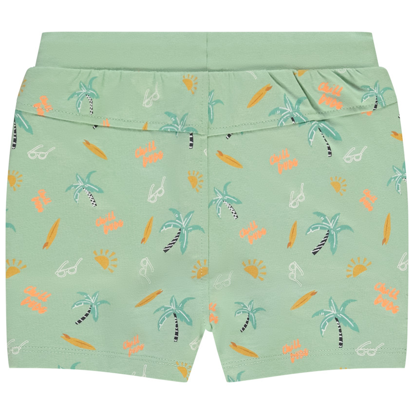 Pack de 4 bermudas de jersey con estampado de palmeras para bebé niño 