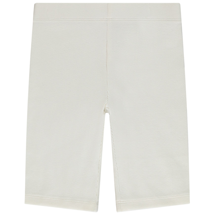 Ciclista liso efecto acanalado para niña 