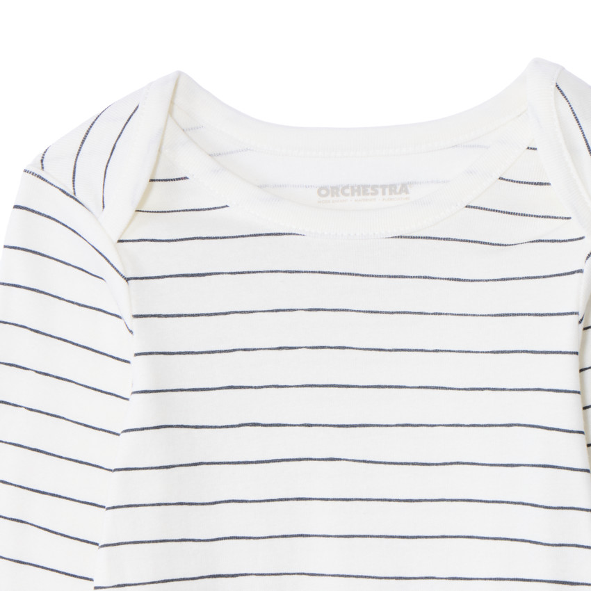 Lote de 3 bodies de manga larga con motivo fantasía para bebé niña 