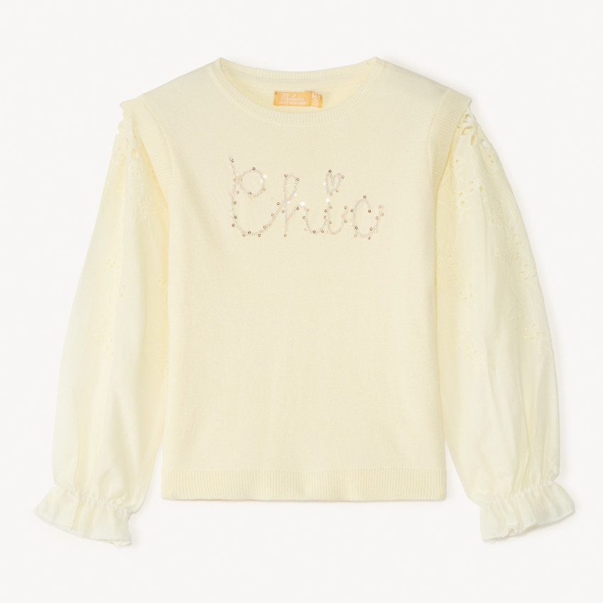 Sudadera 2 en 1 de manga larga con diseño para niña 