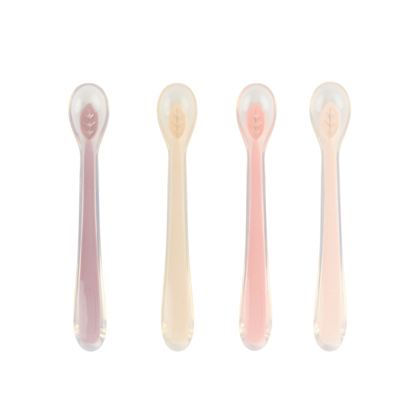 Juego de 4 cucharas de silicona Miamix - rosa 