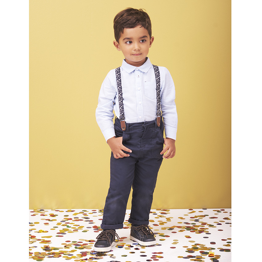 Camisa lisa de manga larga con bolsillo  Additional Camisa lisa de manga larga con bolsillo