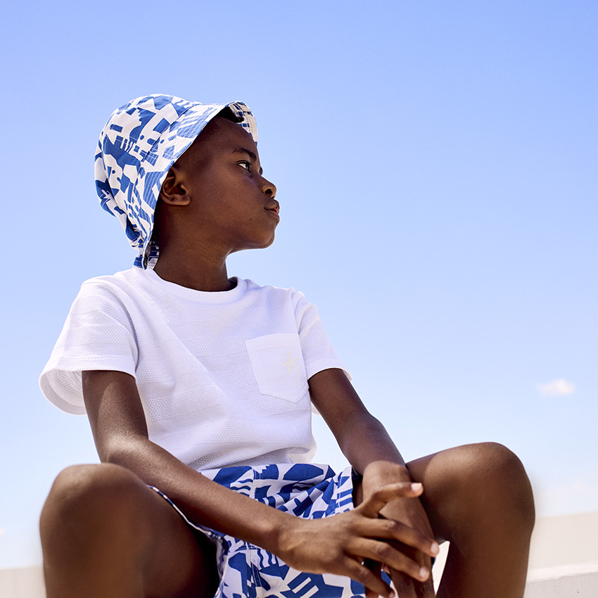 Bob estampado Mykonos para niño 