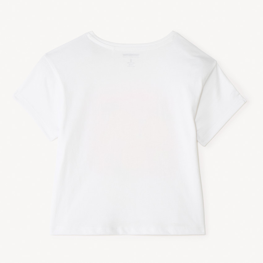 Camiseta de manga corta con estampado 3D de limón para niña 