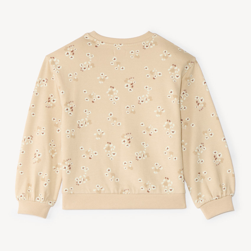 Sudadera de niña de felpa con estampado original. 