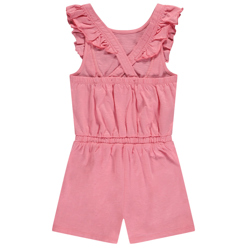 Combishort liso con tirantes ajustables en la espalda para niña 