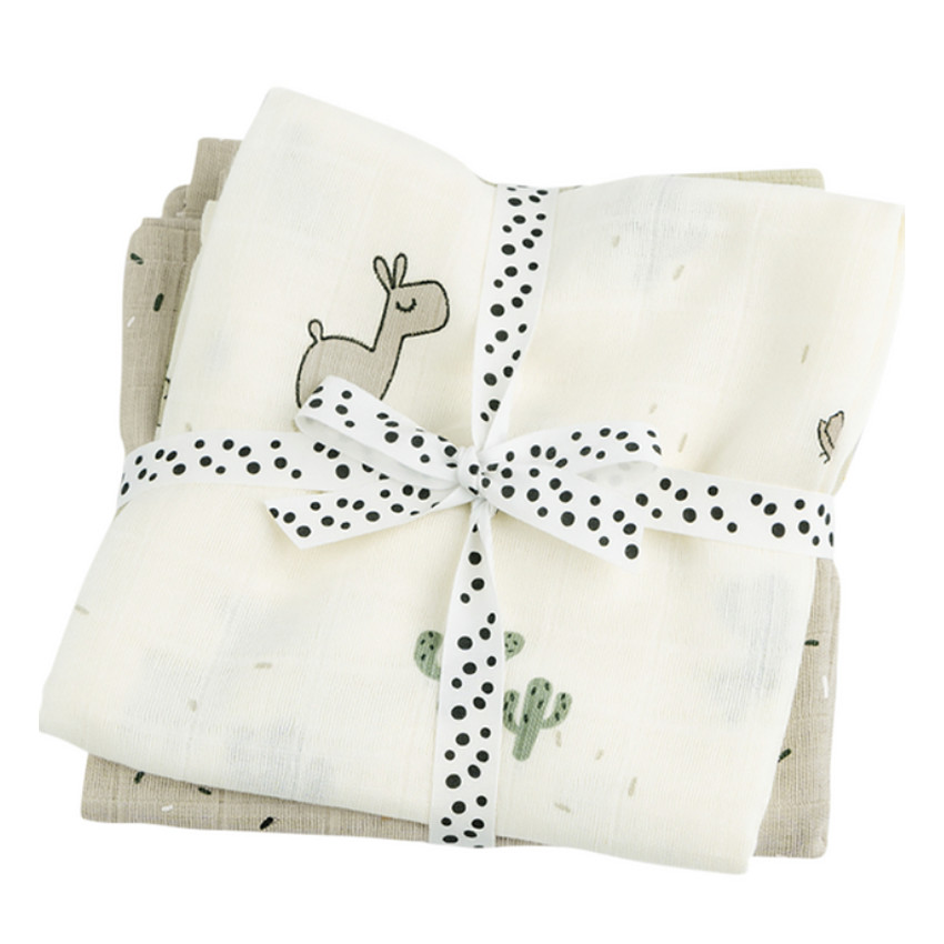 Lange Tétra Gots 120x120 cm - Lalee Sable 2 pièces 