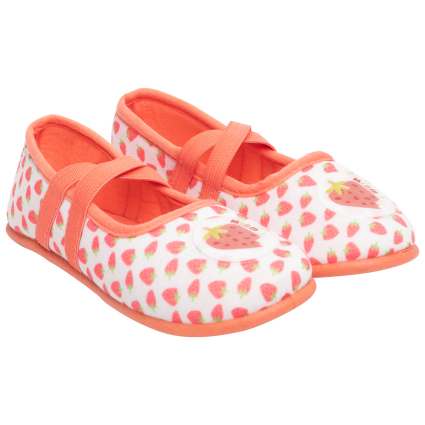 Merceditas estampadas de fresas para niña 